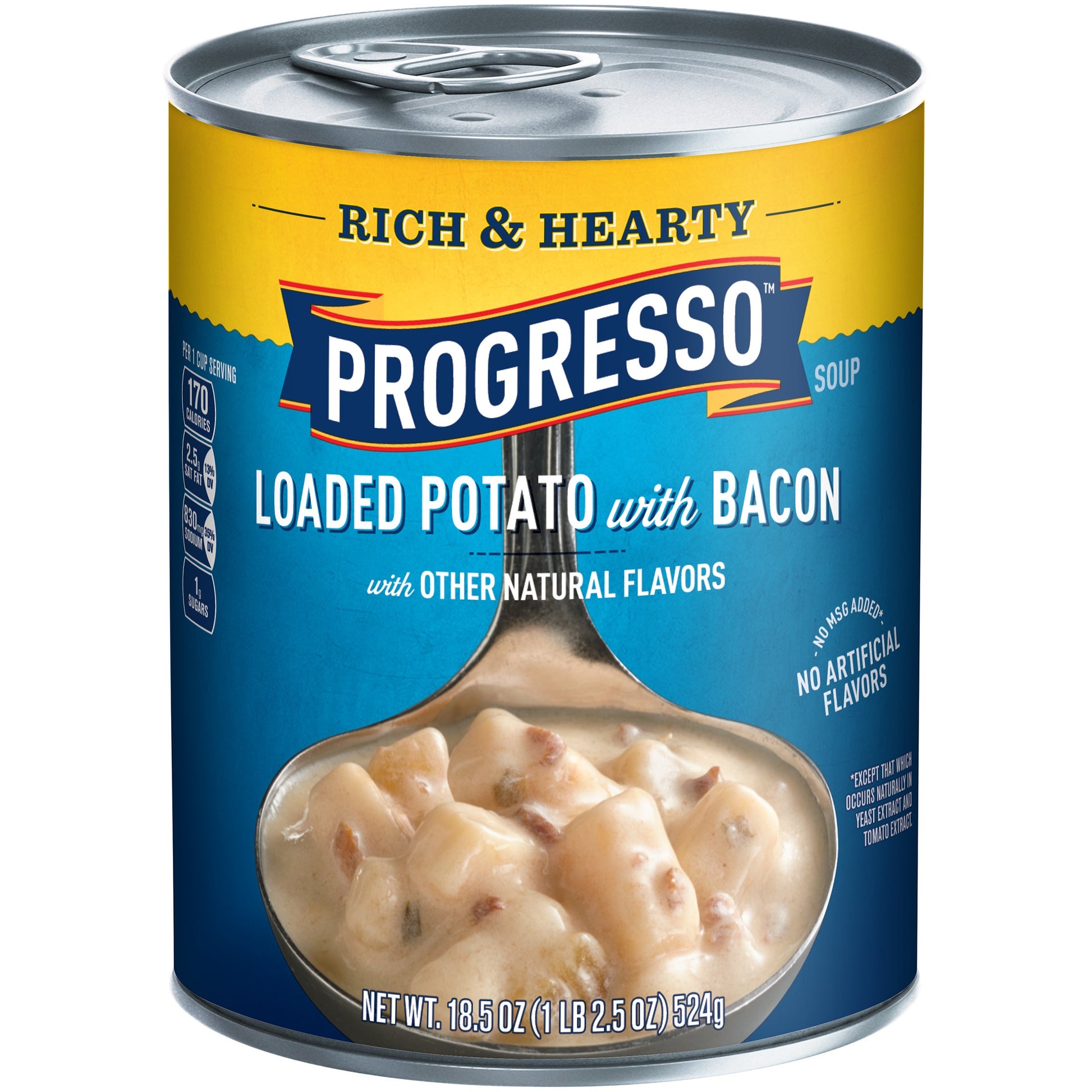 Progresso Loaded Potato Bacon Soup, Rich & Hearty Canned Soup, 18.5 Oz