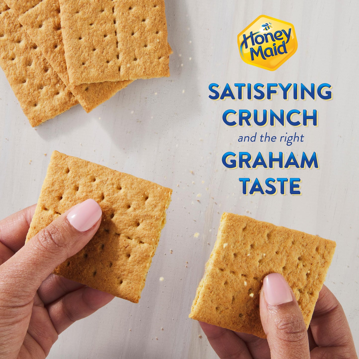HONEY MAID Graham Crackers, Lunch Snacks, Family Size, 19.2 oz