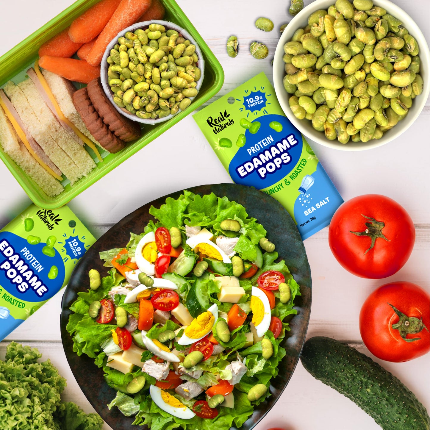 Crunchy roasted Edamame Beans snack (10 Pack sea salt) high Protein snack dry roasted edamame. Healthy keto snacks for adults &