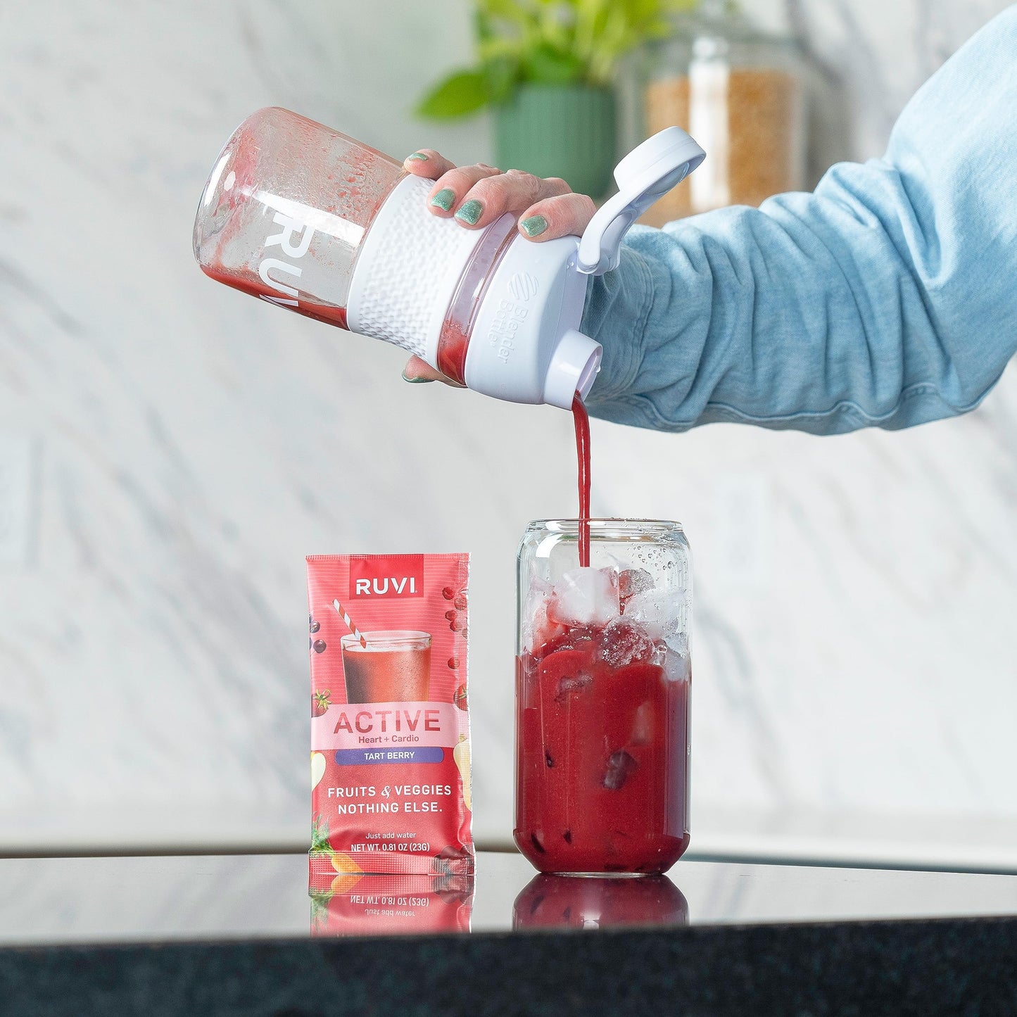 Ruvi Natural Energy Smoothies | Variety 8-Pack | Fruit and Vegetable Drink Mix | Freeze-Dried Powder | Delicious Flavor Variety