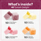 Eastanbul Turkish Delight Candy 21.2Oz, 4 Flavors Pomegranate, Orange, Tart Cherry, & Lemon Turkish Delights Assorted, Foreign C