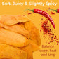 Low Sugar Added SPICY Dried Mango Slices 32 Oz - Delicious Texture Soft & Juicy Low Sugar Added Dried Mango - Naturally Ripened
