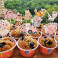Gyufise 36Pcs Pink Floral Farm Animal Cupcake Toppers Pink Cute Girl Farm Animal Birthday Cupcake Toppers Picks For Girls Farm A