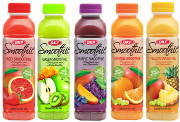 OKF Smoothie Multi Vitamin Drink, 5 Flavor Variety Pack, 16.9 Fl Oz, Pack of 12