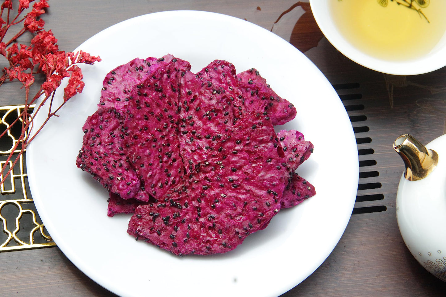 CHAVI Dragon Fruit Chips - Healthy Snack - Non-GMO, Vegan, Gluten-Free - Pack of 3 x 2 Oz