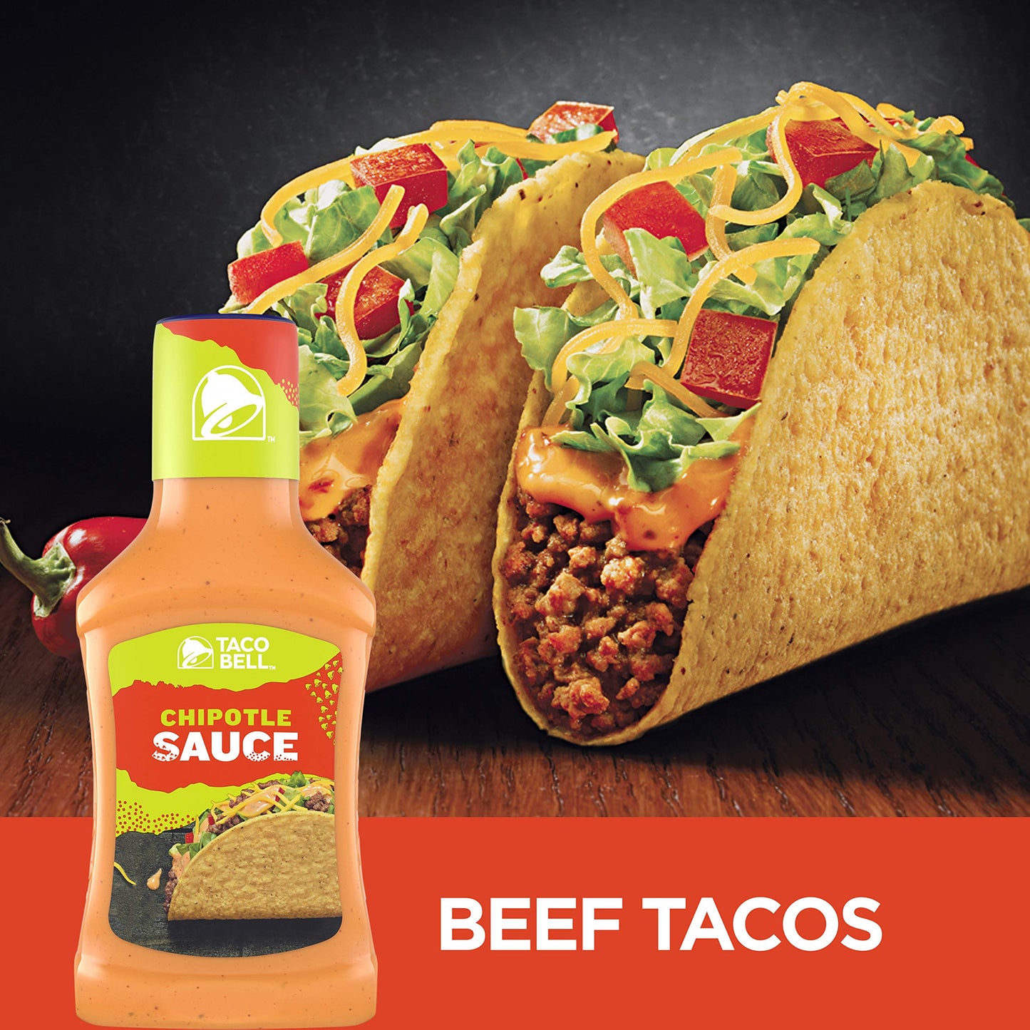 Taco Bell Bold & Creamy Sauce - Chipotle 8 Fl Oz (Pack Of 2)