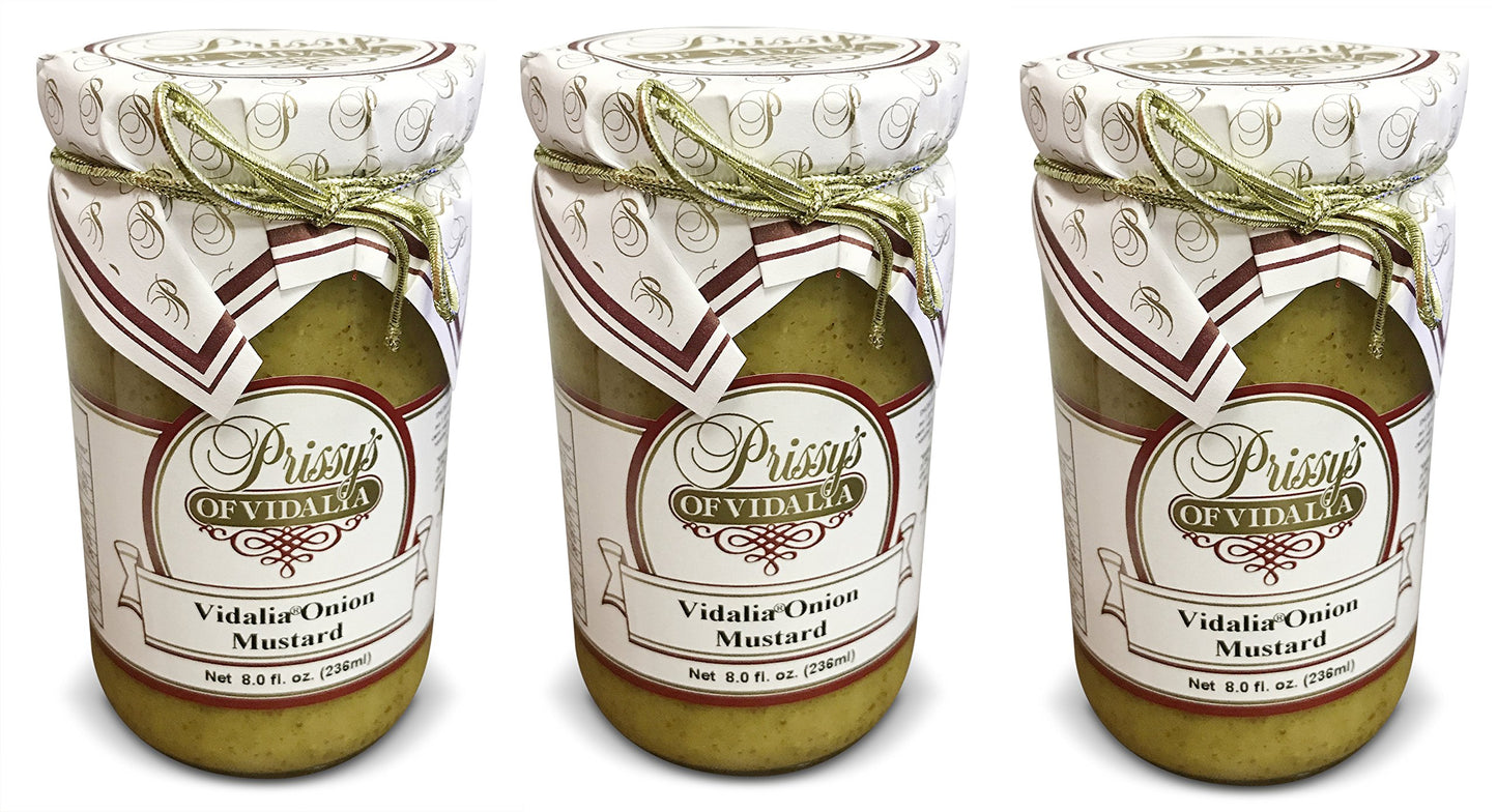 Prissy'S Of Vidalia Onion Mustard, 8 Ounce (Pack Of 3)