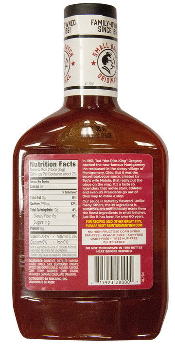 Montgomery Inn Bbq Sauce - 28Oz