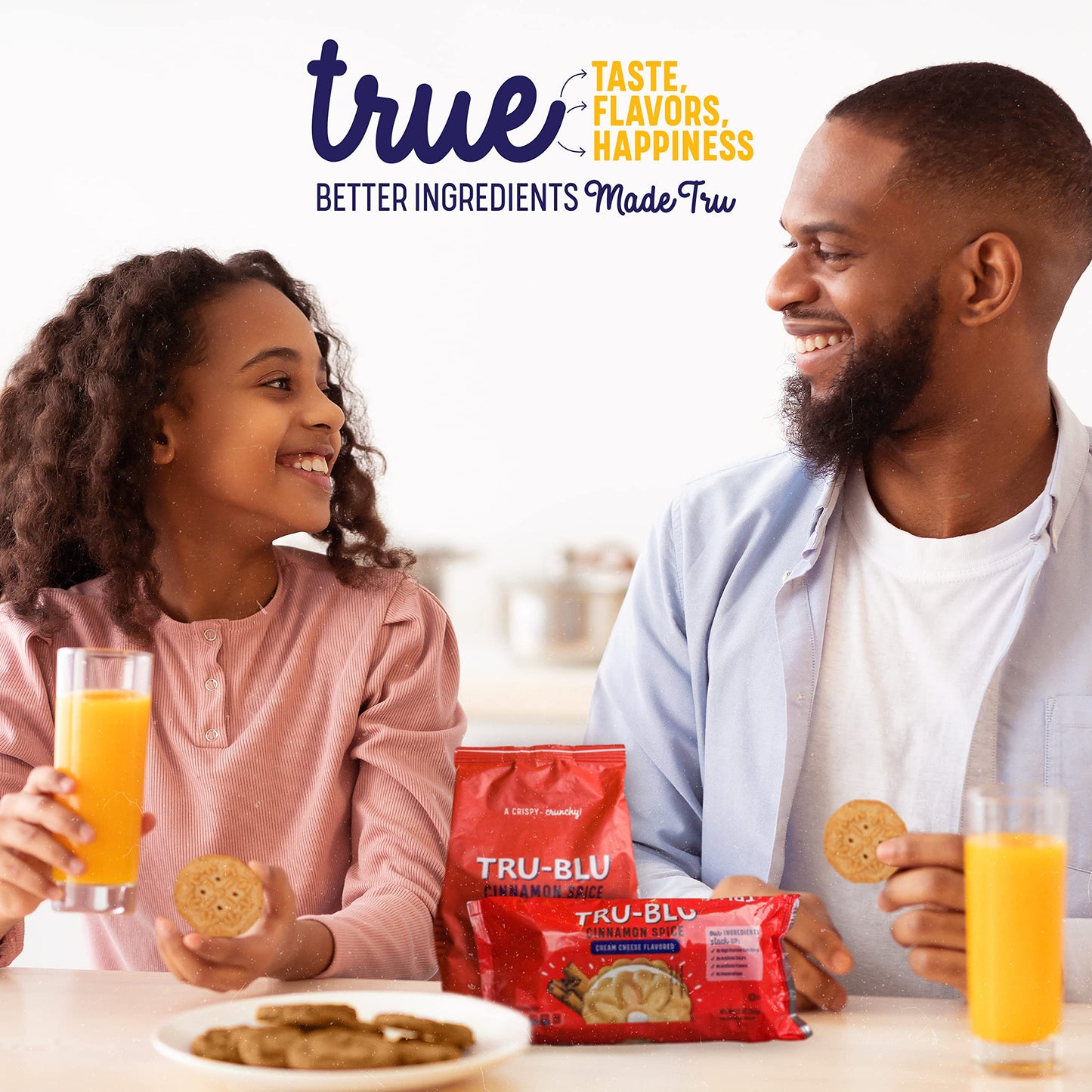 Tru Blu Cinnamon Spice Cookies With Creme Cheese Flavor | No Artificial Ingredients | No High Fructose Corn Syrup | Made In The