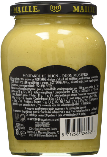 Maille Dijon Mustard Jar, 13.4 Oz