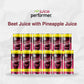 Juice Performer Beet Juice with Pineapple - 8.4 Fl Oz (Pack of 12) - Plastic, Natural Vegetable Juice, Superfood Athletic Fuel