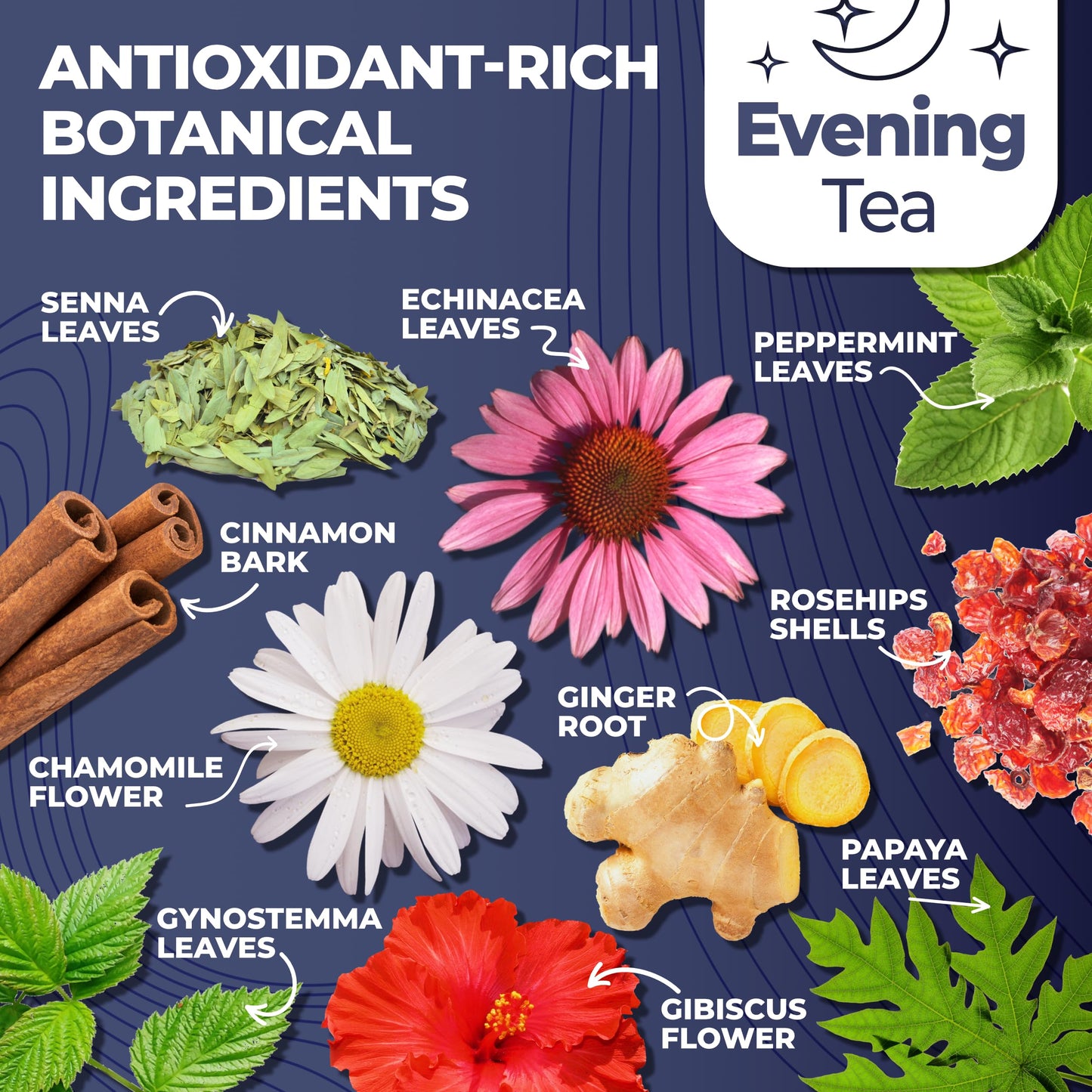 Total Tea Detox Tea & Energy Set - 25 Day Detox - Herbal SIim Tea with Chamomile - Hibiscus Tea and Ginger Root for Colon Cleanse - Natural Citrus & Cinnamon Fruit Tea for Digestive Health