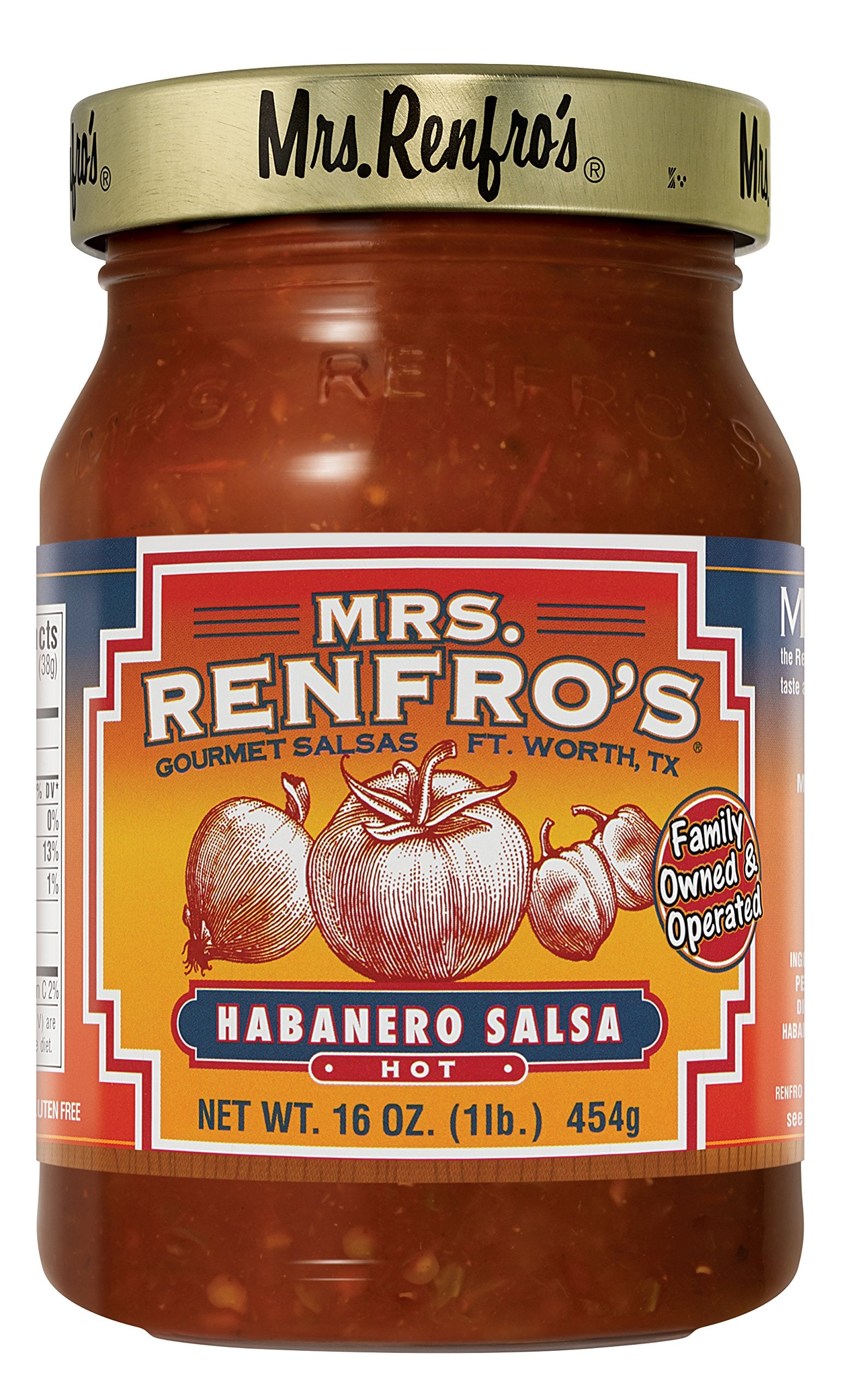 MRS RENFRO Habanero Salsa, 16 OZ