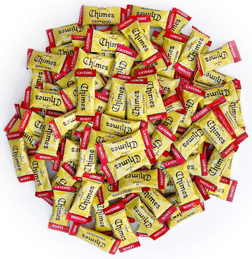 Chimes Cayenne Lemon Ginger Chews Candy, 1-Pound Bag