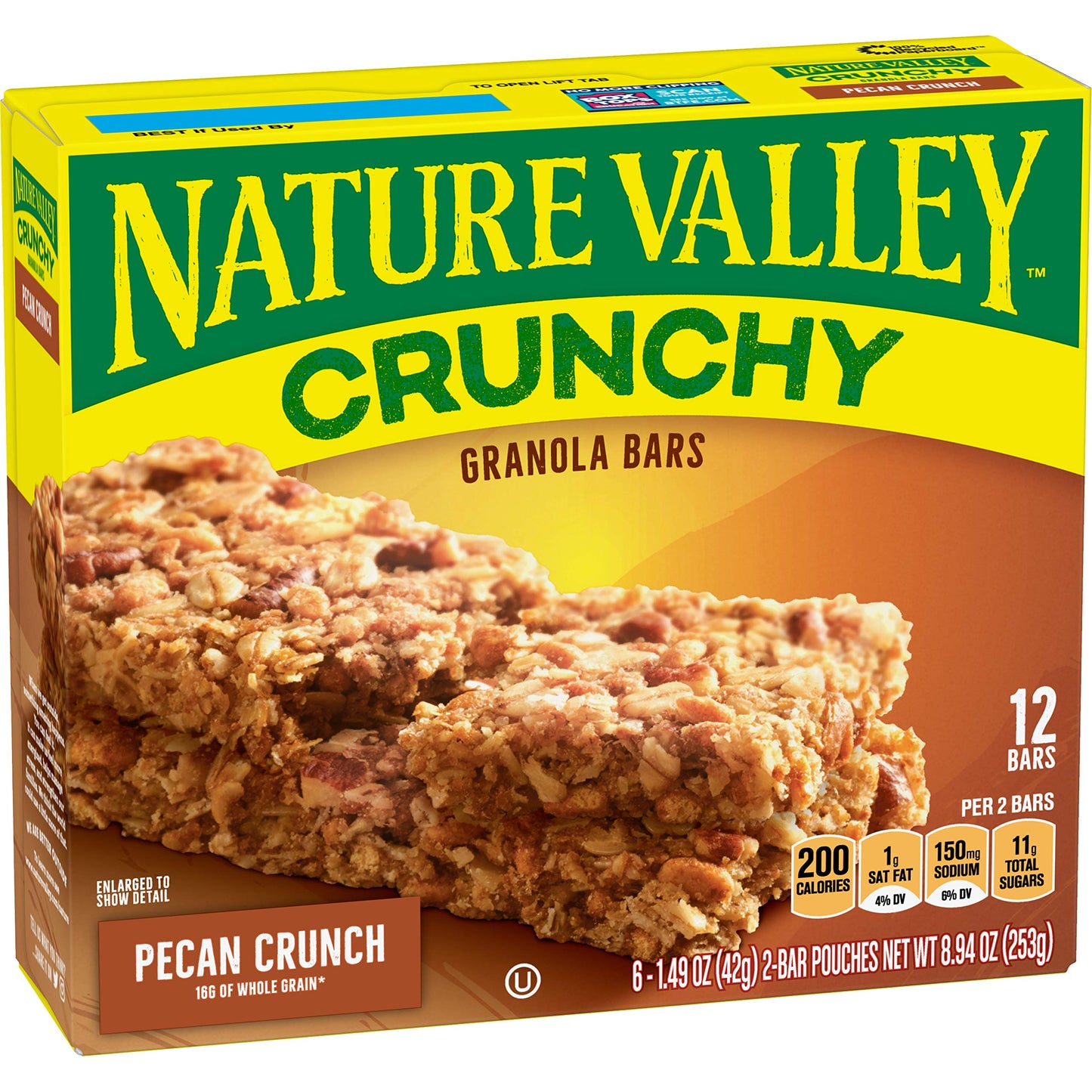 Nature Valley Crunchy Granola Bars, Pecan Crunch, 12 Count, 8.94 OZ, Brown, Model cfuda