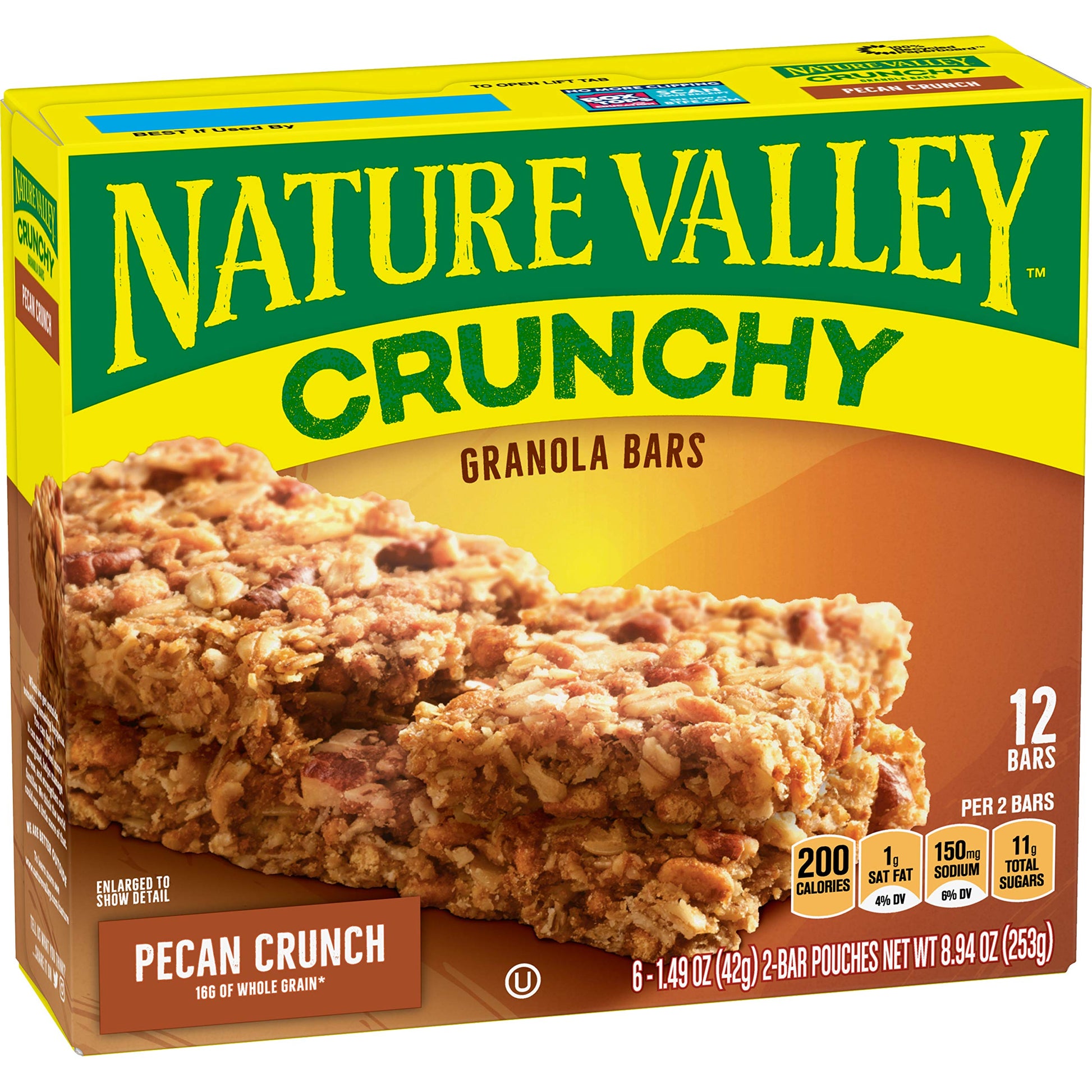 Nature Valley Crunchy Granola Bars, Pecan Crunch, 12 Count, 8.94 OZ, Brown, Model cfuda