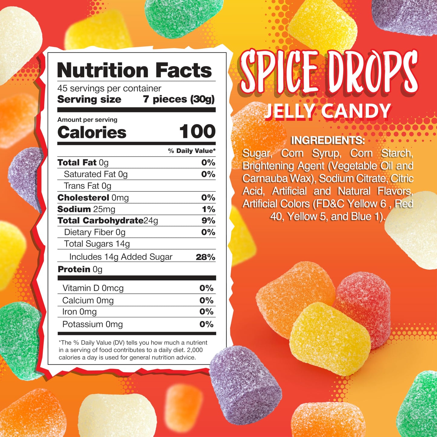 Spice Drops 3 Pound Bag | Spiced Gum Drops Candy | Assorted Flavors Old Fashioned Candy | Cinnamon, Peppermint, Spearmint, Winte
