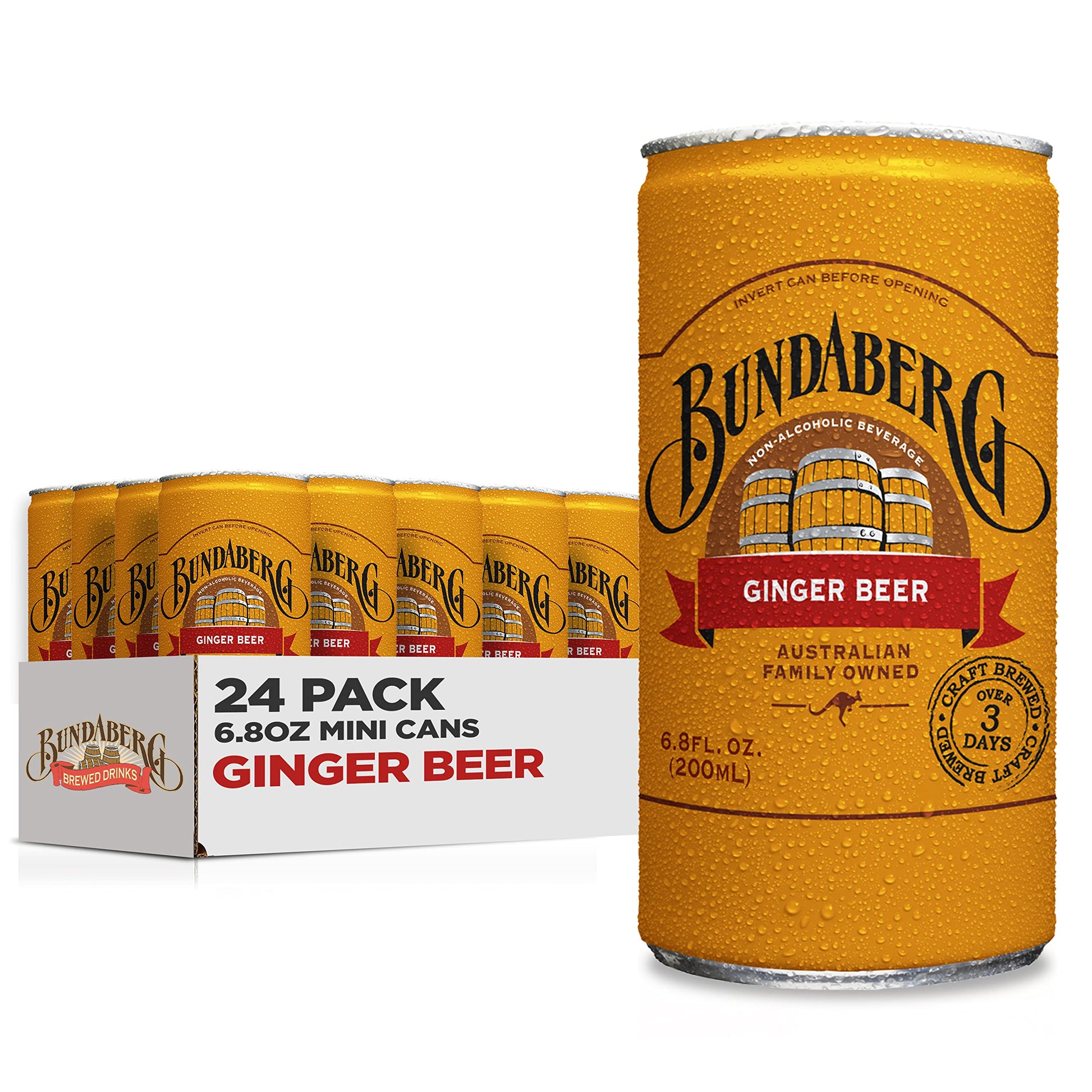 Bundaberg Flavor Blendger Malt Drink  6.8 Fl Oz Cans  (24 Pack)