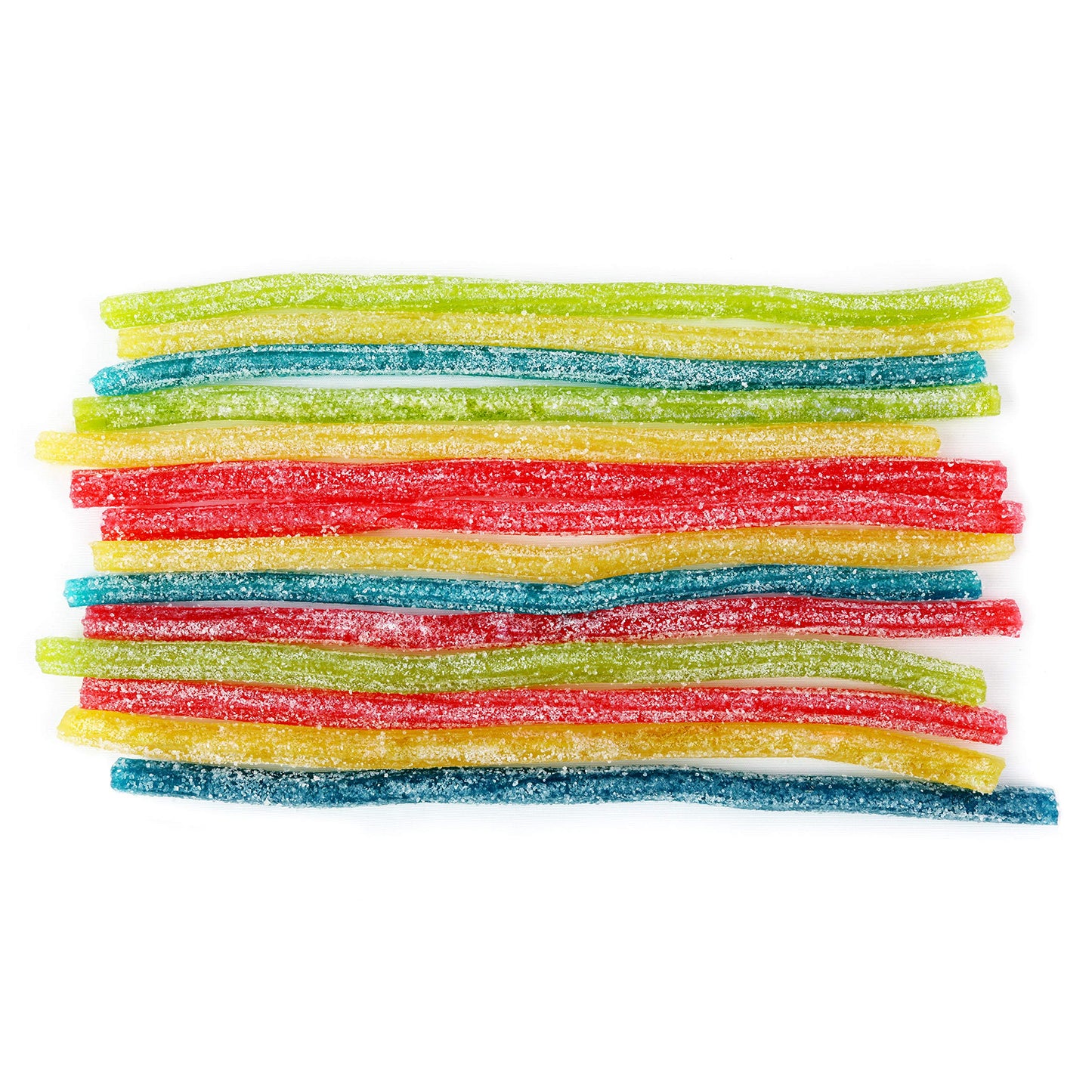 Sour Punch Straws, 4 Rainbow Fruit Flavors, Chewy Sweet & Sour Candy, 4.5Oz Tray (24 Pack)