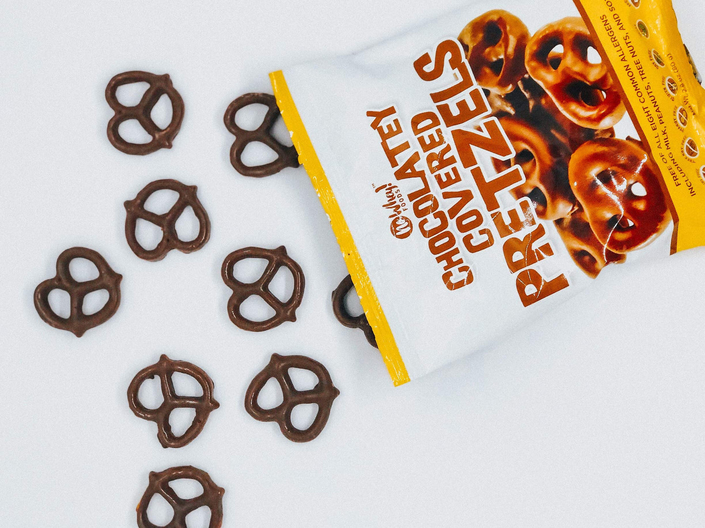Vegan, Gluten Free Chocolatey Covered Pretzels (2 Pack) | Dairy Free, Peanut Free, Nut Free, Soy Free, All Natural, Sesame Free