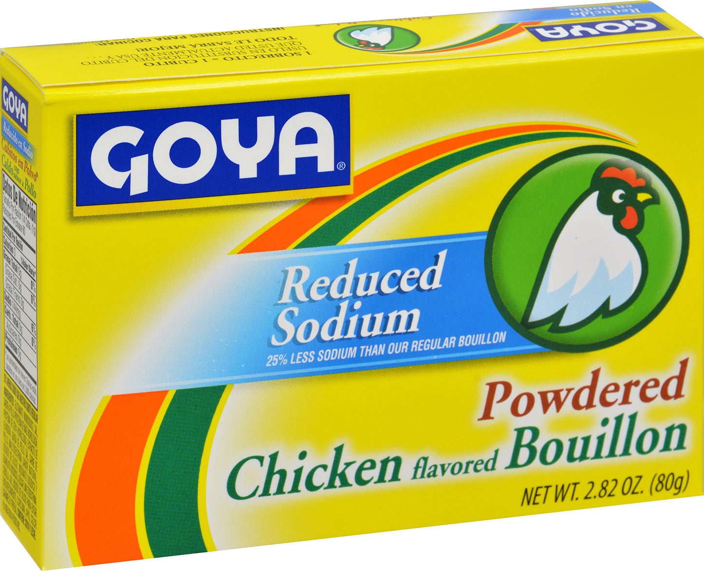 Goya Foods Chicken Bouillon Reduced Sodium, 2.82 Ounce
