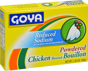 Goya Foods Chicken Bouillon Reduced Sodium, 2.82 Ounce