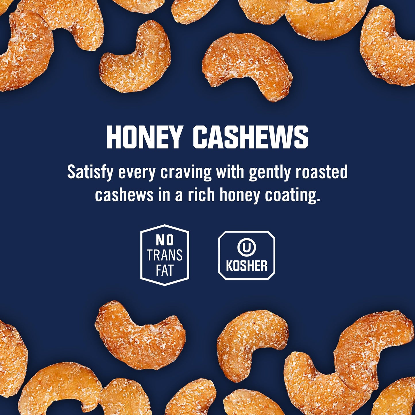 Kars Nuts Honey Cashews, 3 oz Individual Snack Packs - Bulk Pack of 12, Gluten-Free Snack Mix