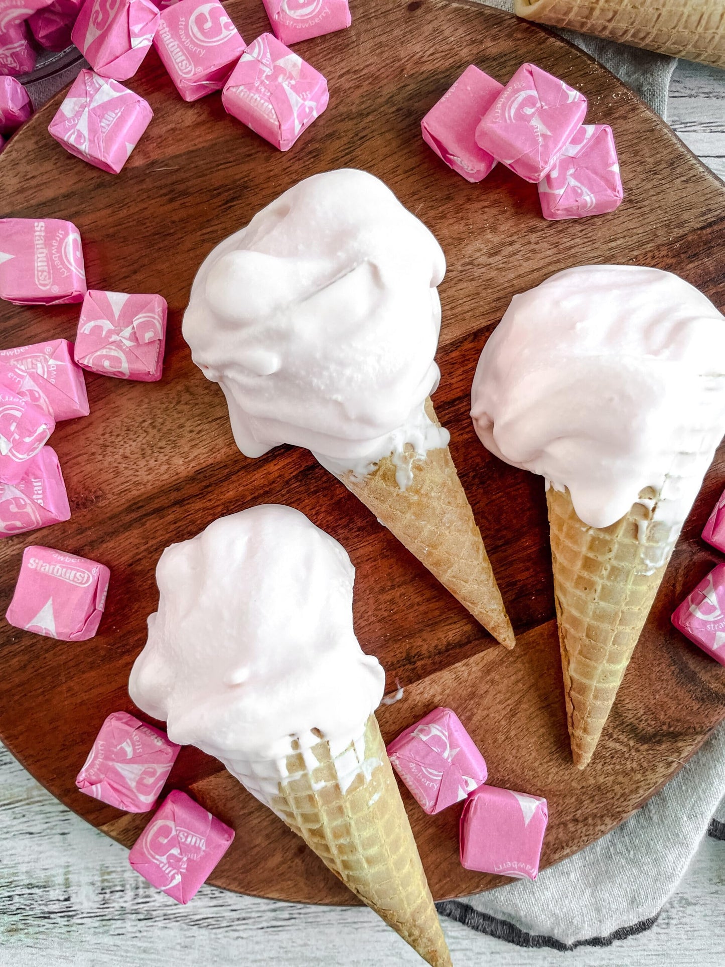 All Pink Strawberry Chewy Candy, 1 LB (Approx. 90 Pieces) Bulk Bag - Pink Individually Wrapped Candy, Perfect for Parties, Event