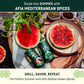 Afia Mediterranean Pantry Spices Gift Set | Aleppo Pepper, Dried Mint & Sumac | Seasoning Set For Steak, Chicken, Vegetables & Bbq Rub (Pack Of 3)
