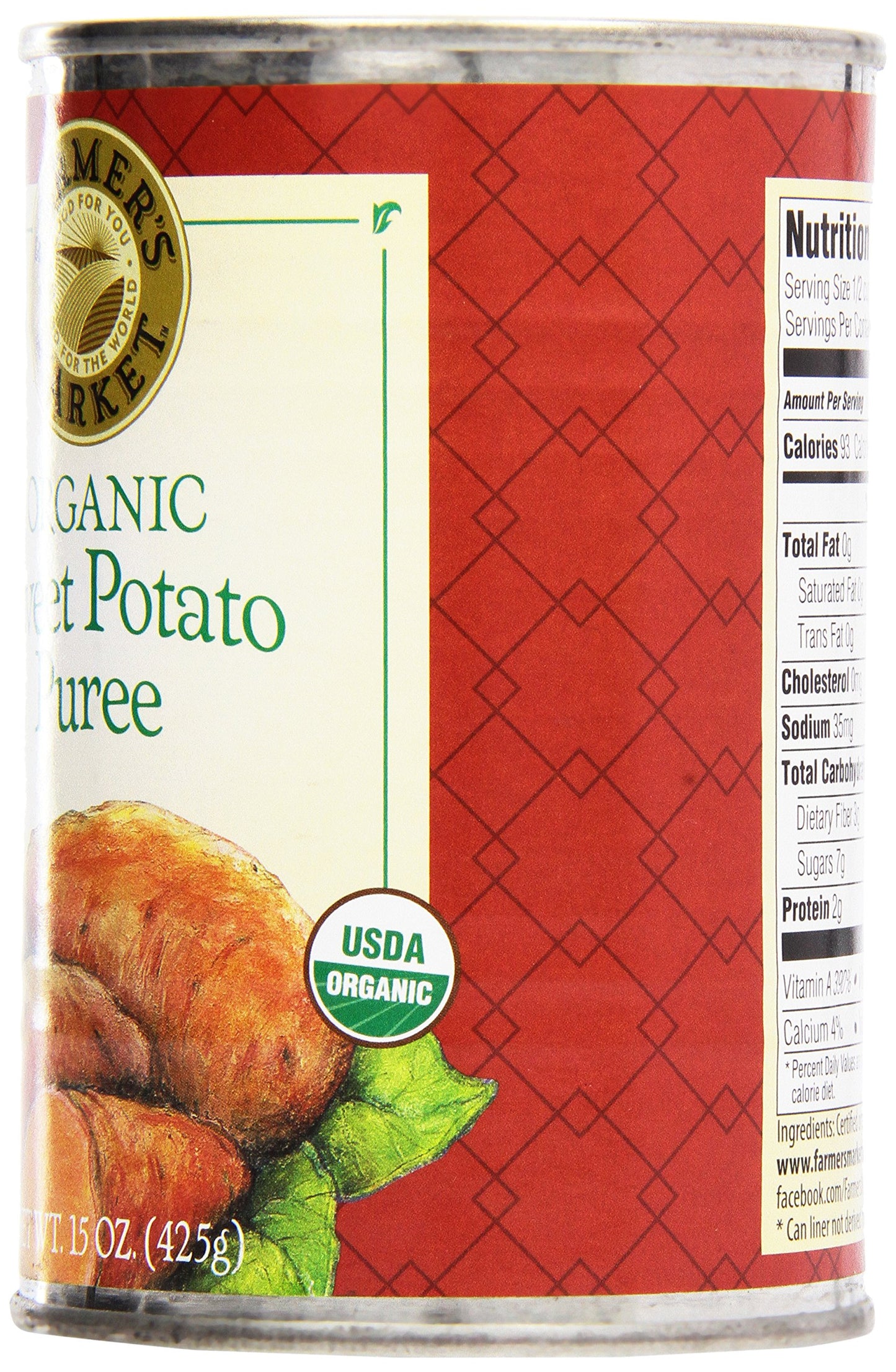 Farmer'S Market Organic Sweet Potato Puree, 15 Oz