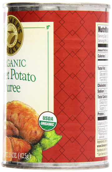 Farmer'S Market Organic Sweet Potato Puree, 15 Oz