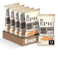 Epic Provisions Pork Rinds, Sea Salt & Pepper, Keto Friendly, 2.5 Oz, Pack of 6