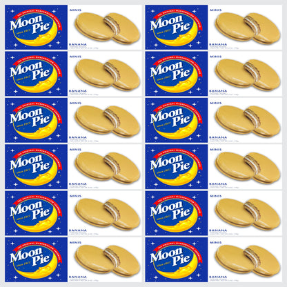 Mini Moon Pies - 72 Count (12 Boxes, 6 Each) Individually Wrapped - Bulk Snacks for Office, Staff, Clients, Meetings, Training, 