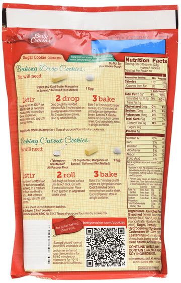 Betty Crocker Sugar Cookie Mix 17.5Oz (2 Packages)