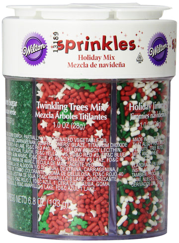 Wilton Holiday Sprinkles Assortment, 6.8 Oz.