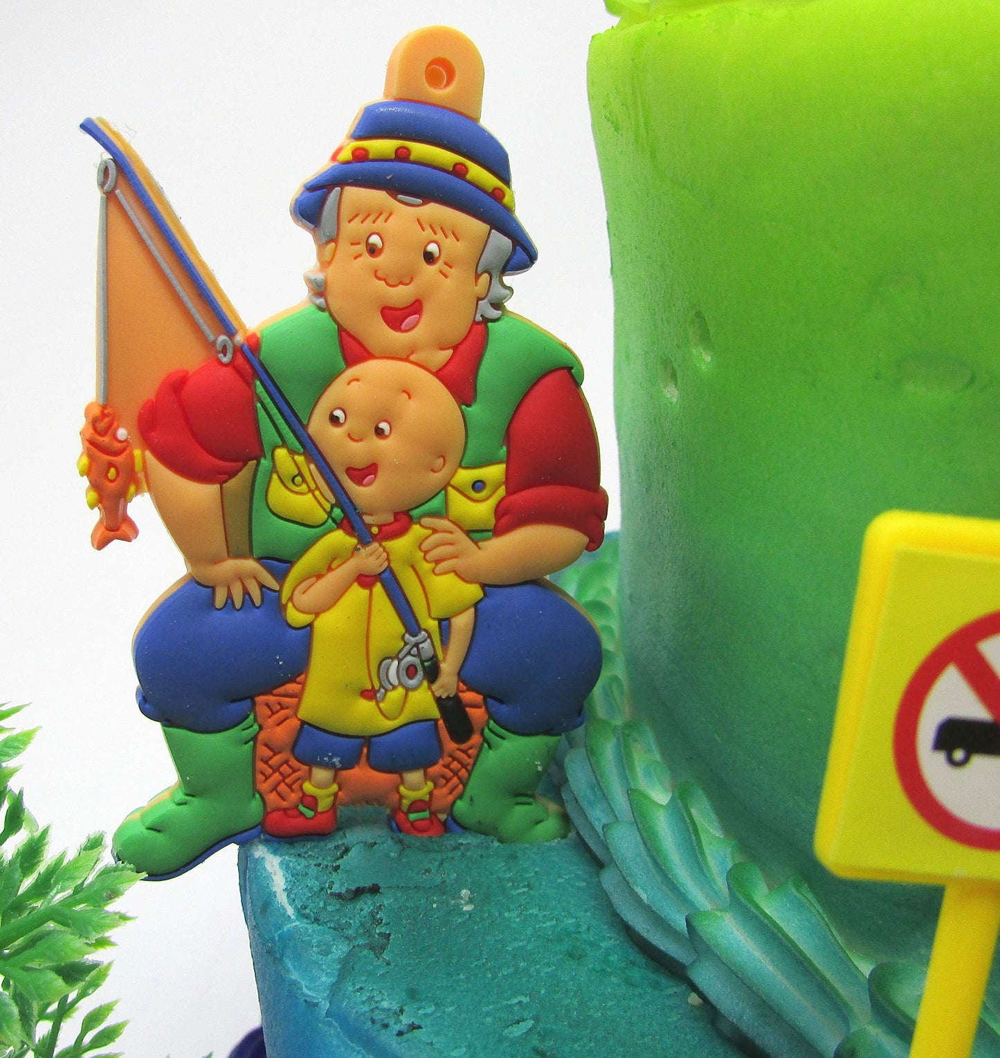 Caillou Birthday Cake Topper Set Featuring Caillou And Friends With Decorative Themed Accessories