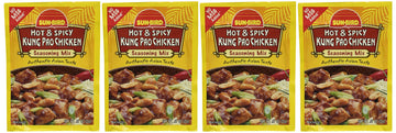 Sun-Bird HOT & SPICY KUNG PAO CHICKEN Asian Seasoning Mix, .87oz (4-pack)