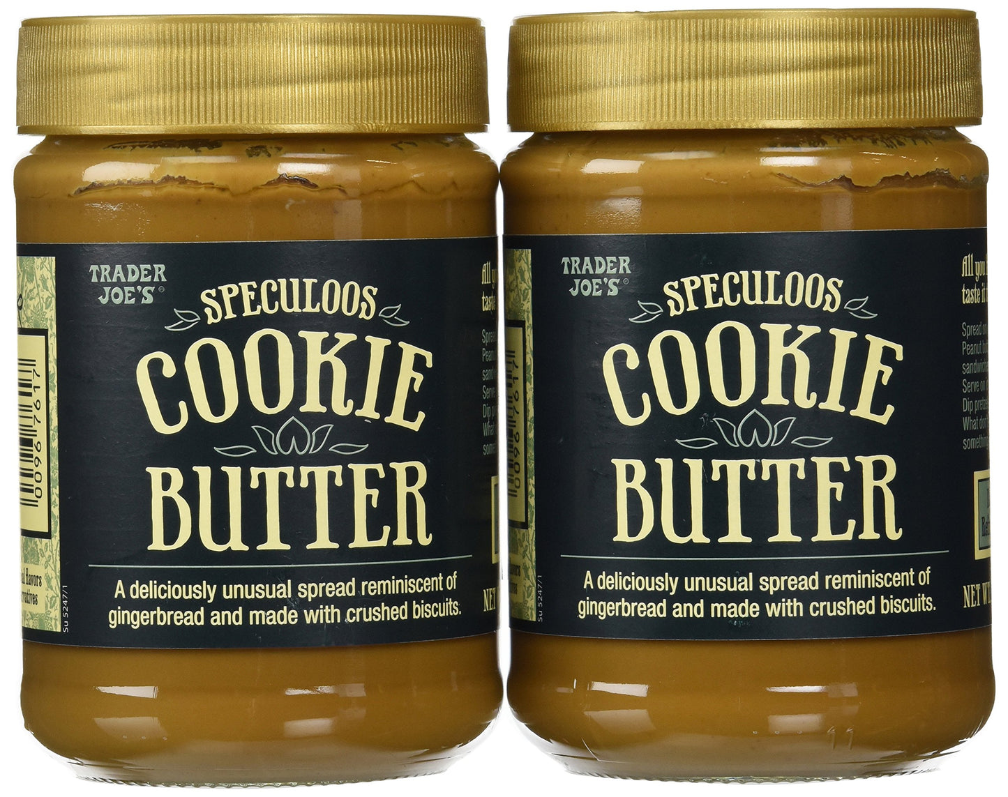 Trader Joe'S Speculoos Cookie Butter 14.1 Oz (Pack Of 2)