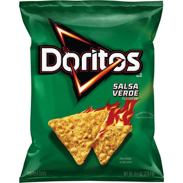 Doritos Salsa Verde Flavored Tortilla chips, 975 Ounce