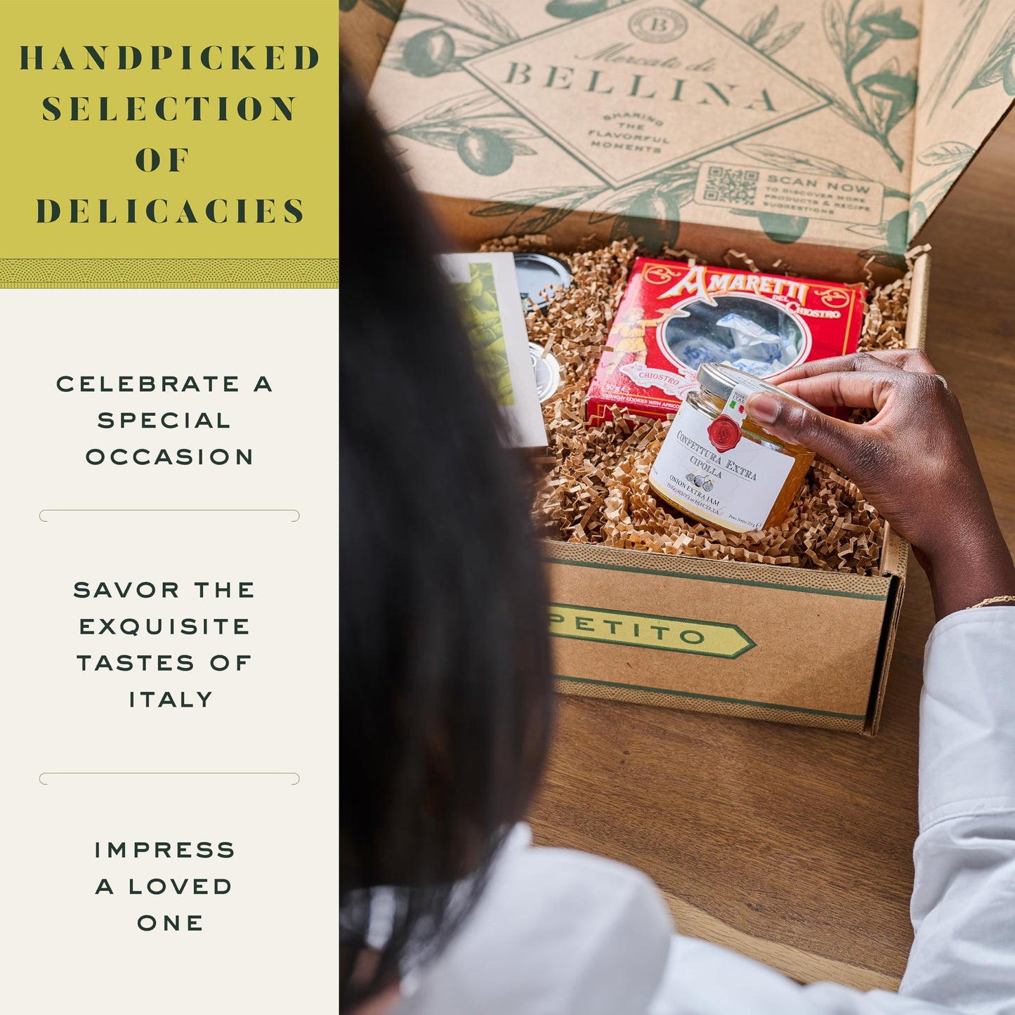 Mercato di Bellina Italys Finest Artisanal Italian Food Gift Basket - All Natural Gourmet Pasta Gift Basket. Ideal for Holiday  Sympathy  Congratulations  Anniversary or Celebration. Taste of Italy.