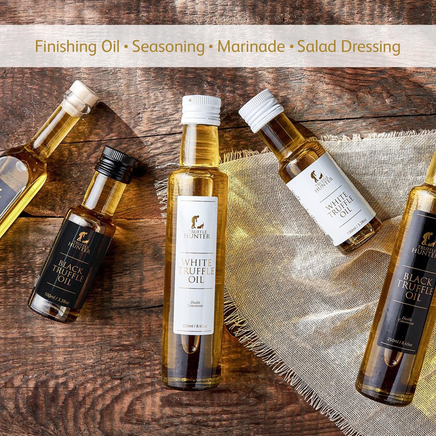Trufflehunter - Black & White Truffle Oil Set - 3.38 Oz X2