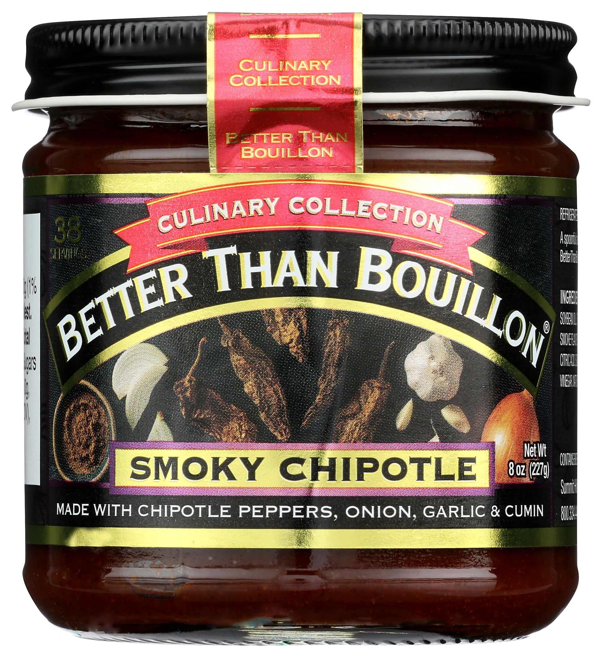 Better Than Bouillon Smoky Chipotle Base, Culinary Collection, Zero Trans Fat, 8 Ounces (Pack Of 6)