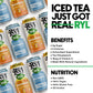 Ryl Iced Tea Front Porch Pack  Sweet Tea and Half N Half - Antioxidant Superblend  No Artificial Ingredients  Zero Sugar  Five Calories  Low Carb  Non-GMO  Made in the USA  12-Pack  16 Fl Oz