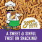 Zapps Cinnamon Sugar Pretzel Stix pack of 8-5 oz bags
