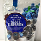 Chocolate Covered Blueberries and Acai Berries - 7oz Package of Delicious Dark Chocolate Covered Blueberry and Acai
