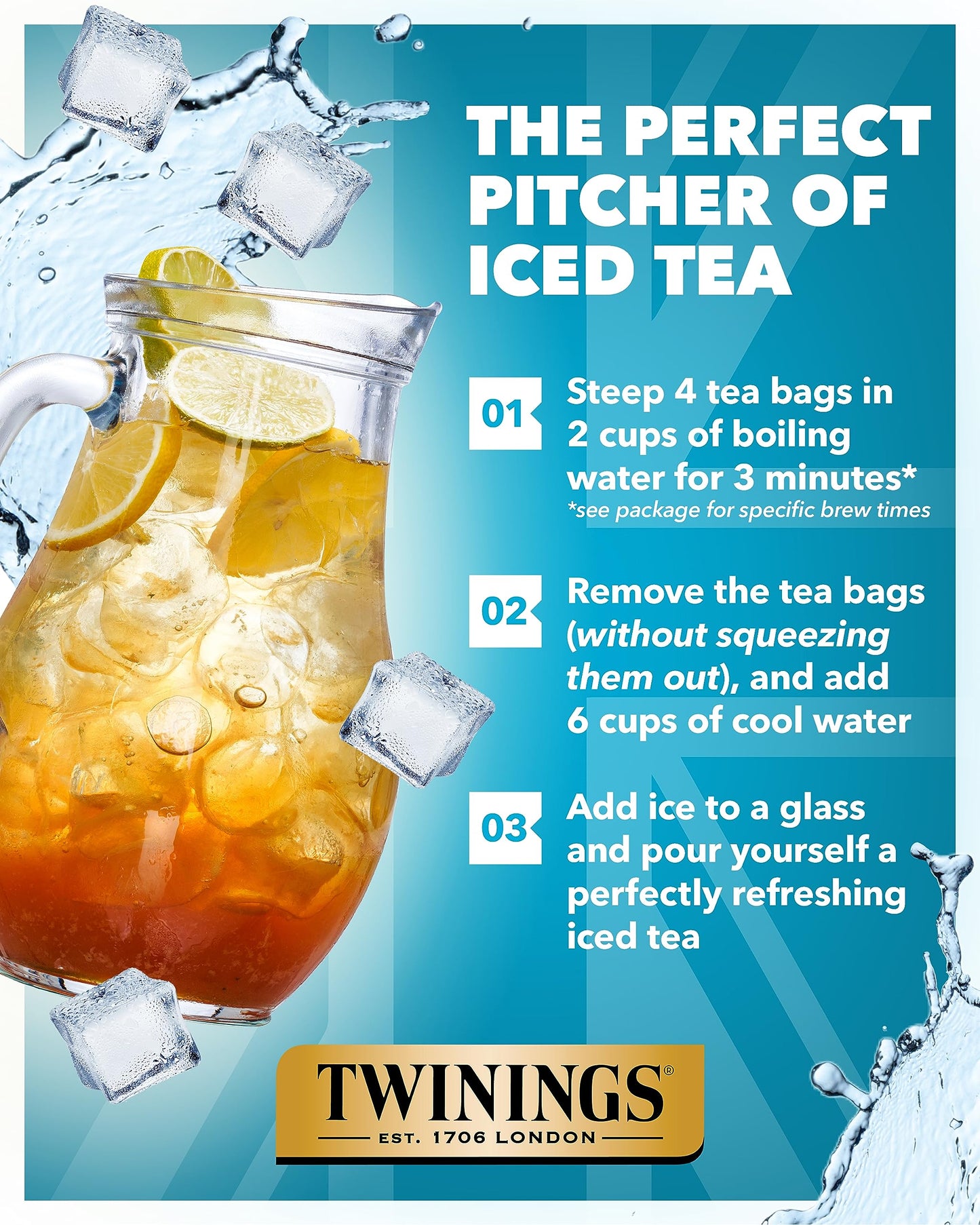 Twinings Earl Grey Extra Strong Black Tea Individually Wrapped Bags, 20 Count (Pack of 6), Flavoured with Citrus and Bergamot, C