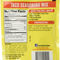 Mrs Dash Salt Free Taco Seasoning Mix (1.25 Oz Packets) 4 Pack