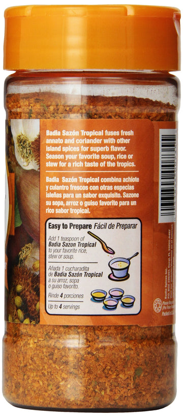 Badia Sazon Tropical with Annato & Corlander, 6.75-Ounce (Pack of 6)