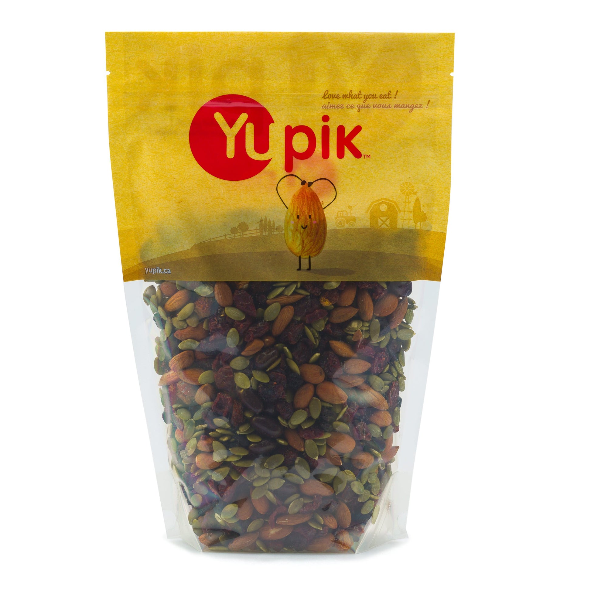 Yupik Trail Mix, Equilibrium, 2.2 lb, A mix of cranberries, Inca berries, blueberries, pumpkin seeds, almonds, and semi-sweet da