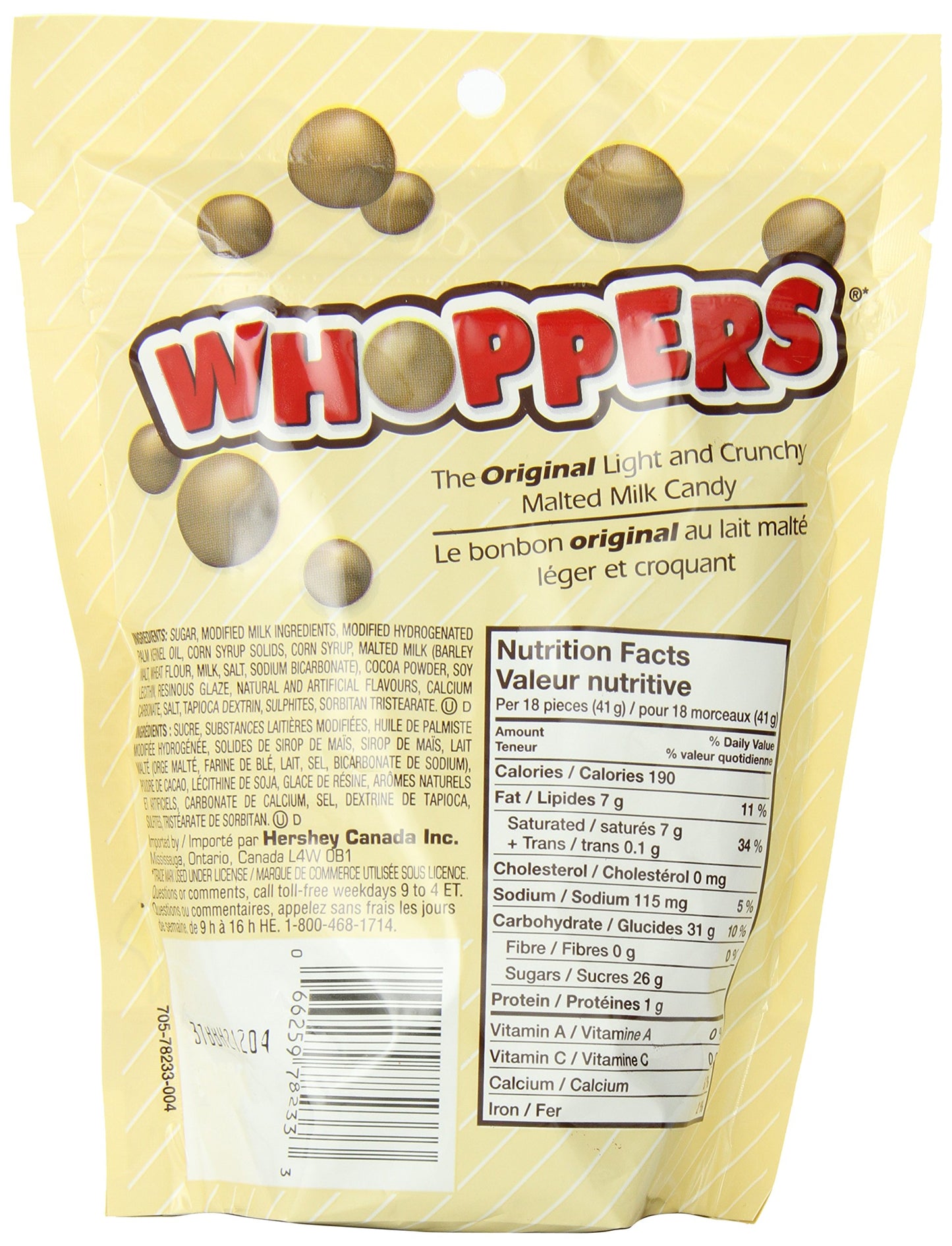 Whoppers Chocolate Malted Milk Ball Candy, 270 Gram